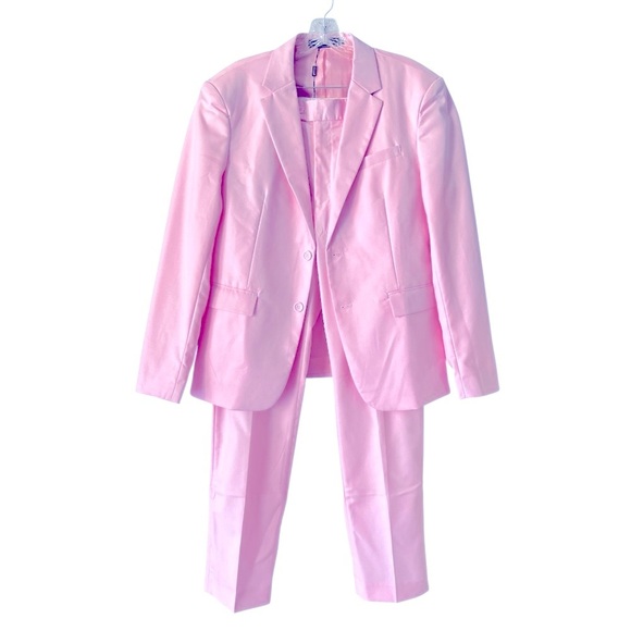 NWT Ween Charm 2-Piece Suit Jacket and Pants Set Medium Light Pink - Picture 5 of 13